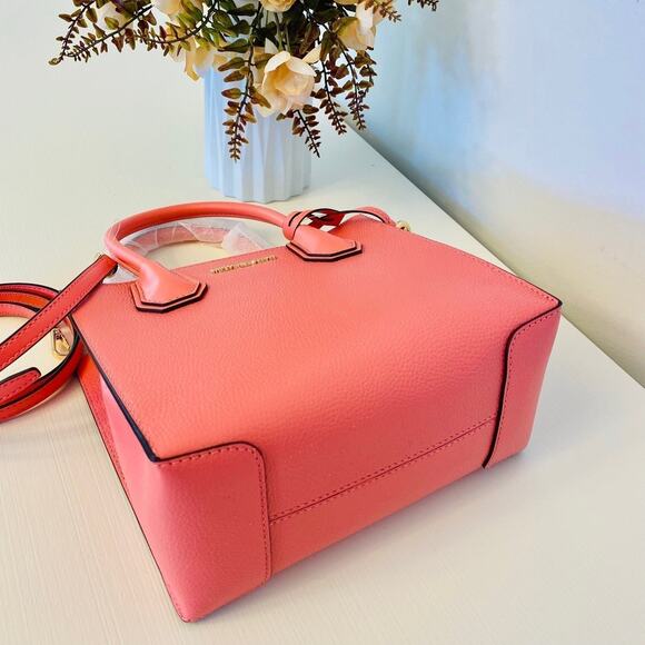 Michael Kors purse Mercer messenger crossbody bag grapefruit - Picture 6 of 9